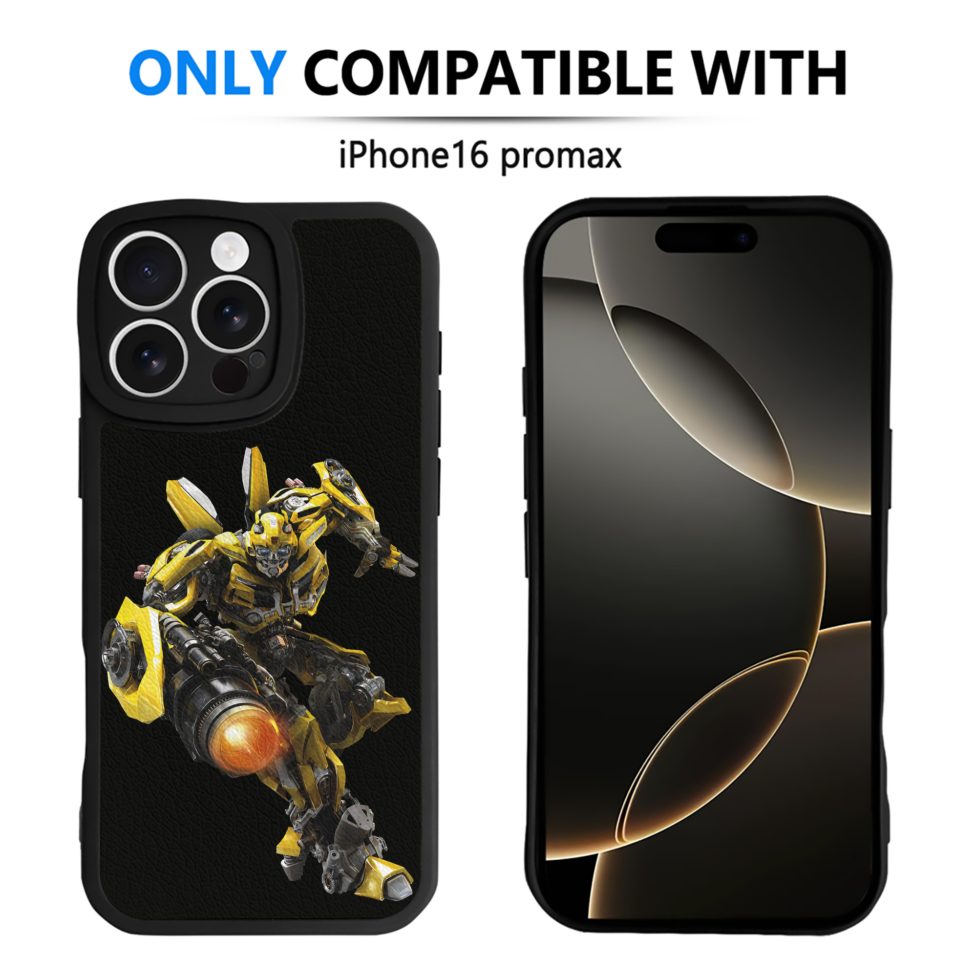 （画像用） Transformers トランスフォーマー 【iPhone 16シリーズ対応】シリコンスマホケース（レザー調） 材質：シリコン
